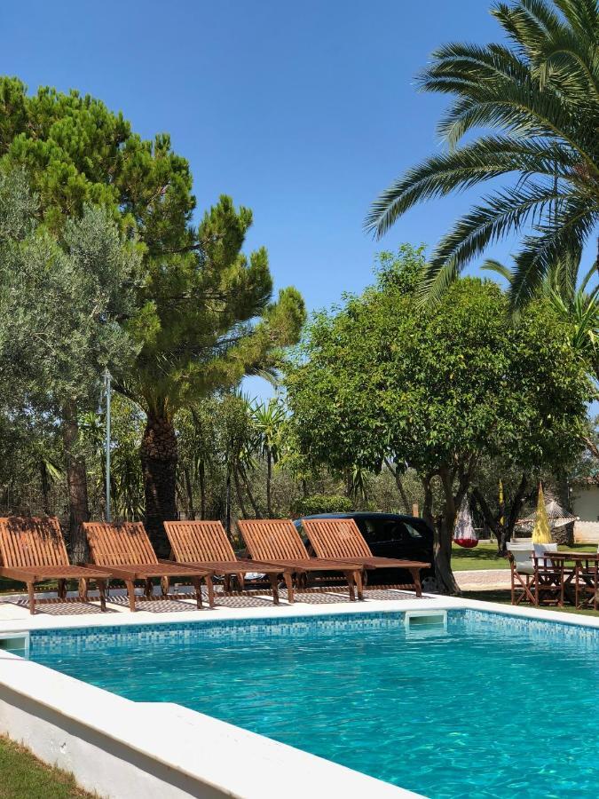 Country Villa Peloponnese With Tennis Court And Pool Zevgolateíon Exterior photo
